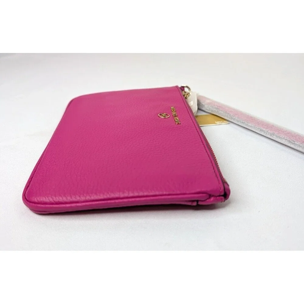 Michael Kors Jet Set Charm Wristlet - Wild Berry, Pink, Leather, NWT